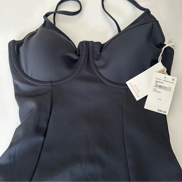 GOOD American Good Scuba Show-Off One-Piece Swimsuit Black Size (3) Large - Picture 5 of 11